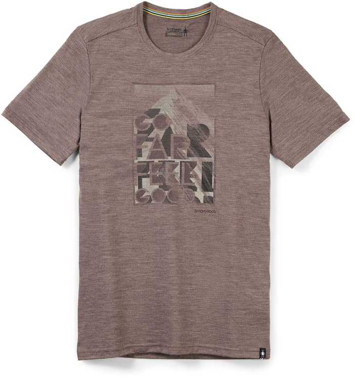 M Merino Sport 150 Go Far Feel Good Summit Ss Slim Flint Heather + Smartwool