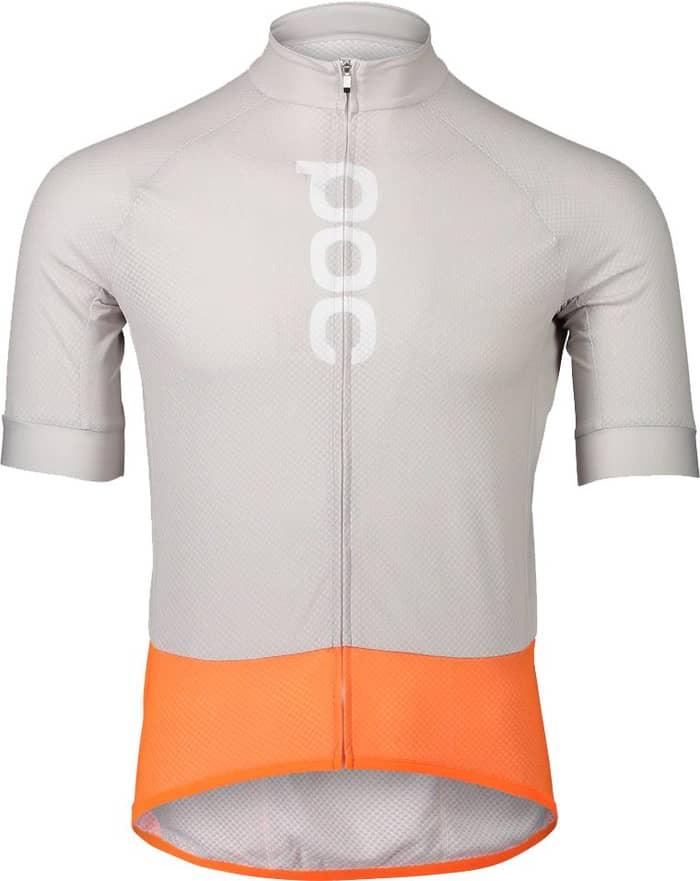 M's Essential Road Logo Jersey Granite Grey/Zink Orange + POC