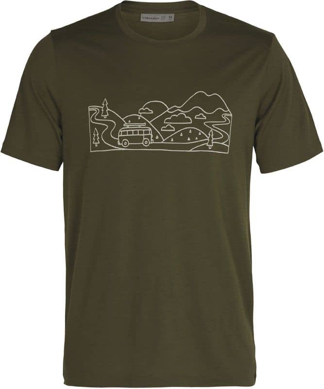 M Tech Lite II SS Tee Combi Ski Trip Loden + Icebreaker