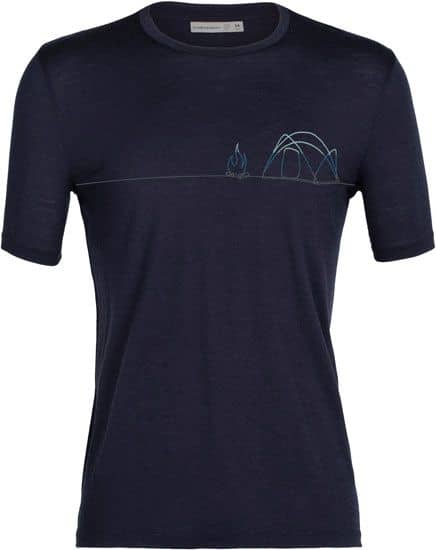 M Tech Lite II SS Tee Single Line Camp Midnight Navy + Icebreaker