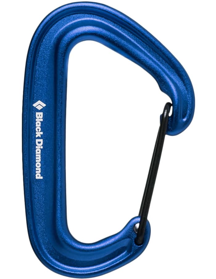 Miniwire carabiner blue + Black Diamond