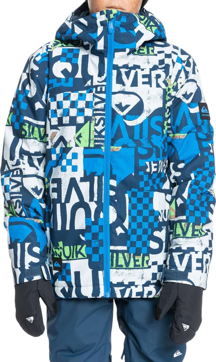 Quiksilver Mission Printed Block Youth Jk Insignia Blue Brand Call