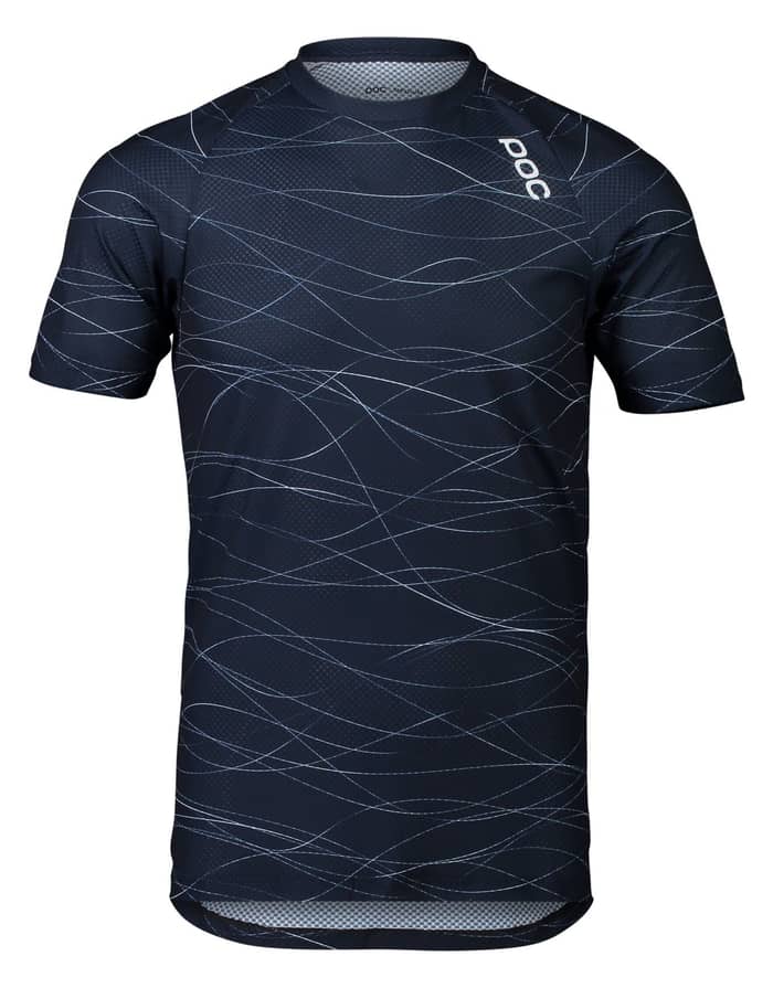 MTB Pure Tee Lines Turmaline Navy + POC