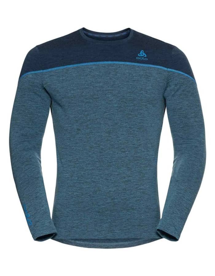 BL Top Crew Neck L/S Revelstoke PW 150 Blue Wing Teal-Indigo Bunting