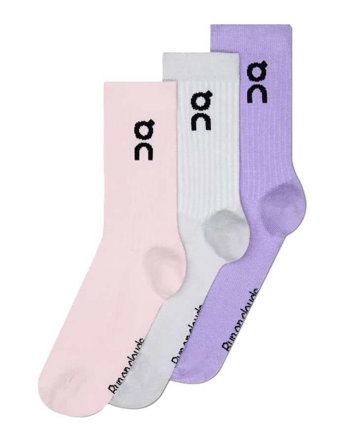 Logo Sock High 3P Orchid Bloom