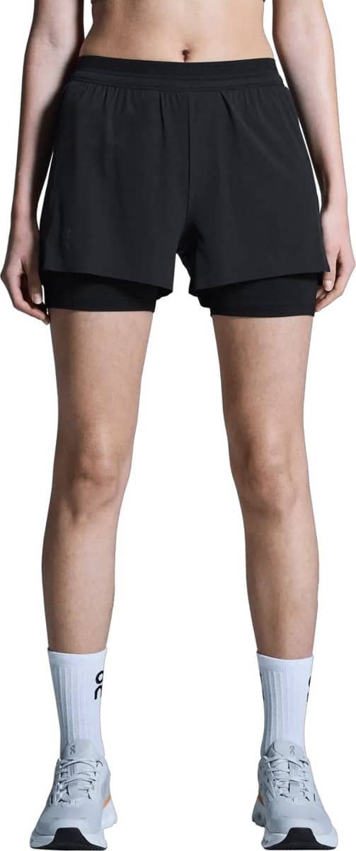3" Performance 2/1 Shorts W Black