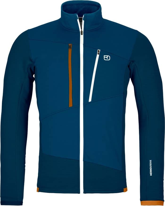 Fleece Grid Jacket M Deep Ocean
