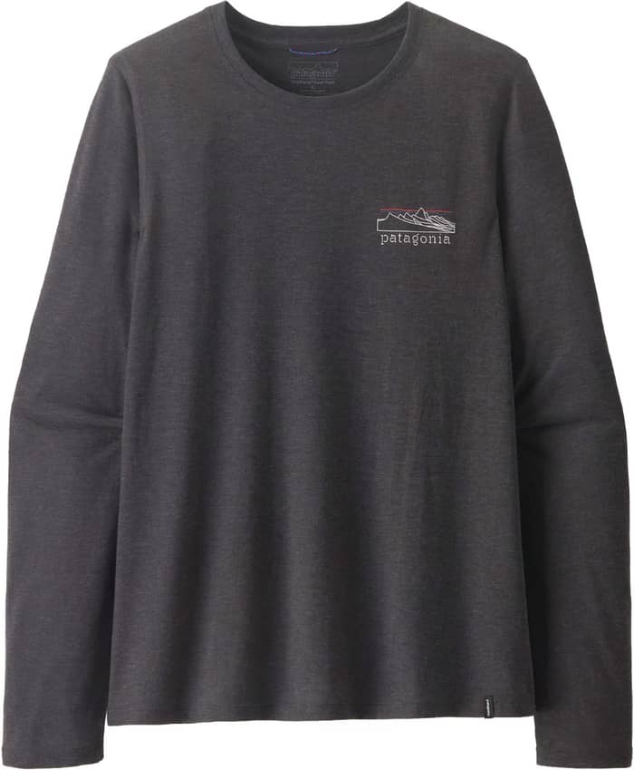 W's L/S Cap Cool Trail Shirt - Stratapeaks Ink Black
