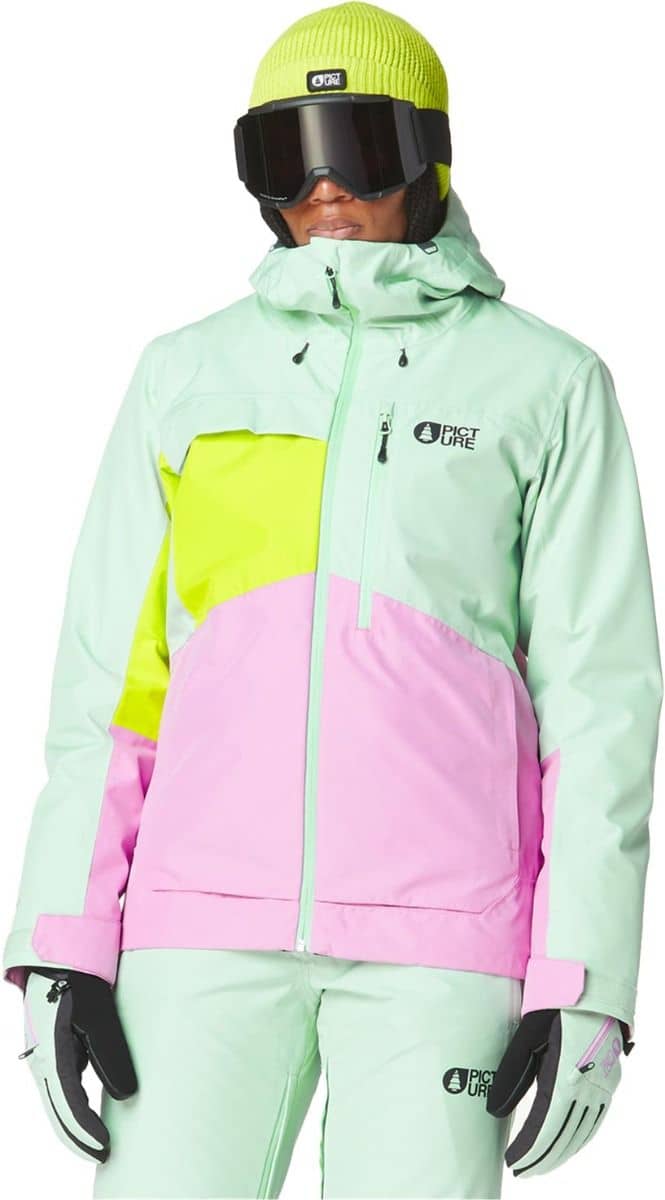Picture Organic Clothing Seen Jkt Silt Green Acid Lime Orchid