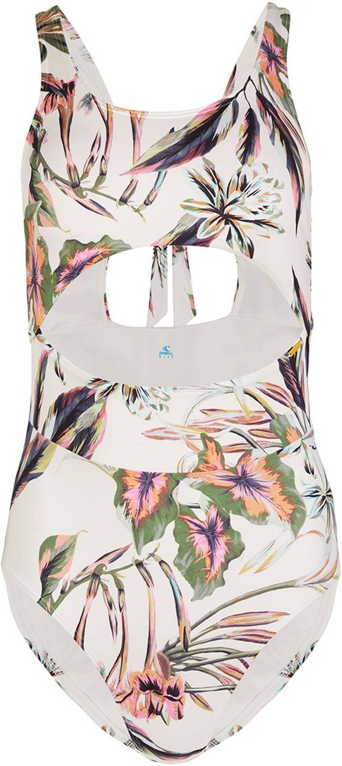Pw Blue Swim Suit Global White Aop W/ Green + Oneill