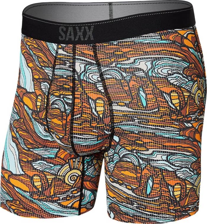 Quest Boxer Brief Fly Carved Landscape Multi + Saxx Underwear
