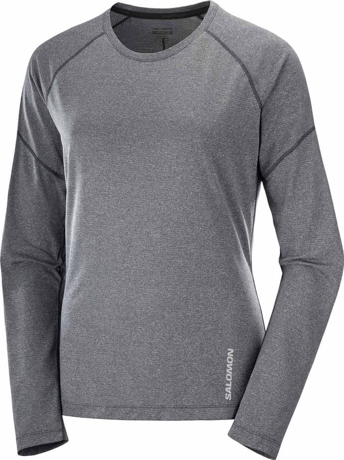 T Shirt Cross Run LS Tee W Deep Black