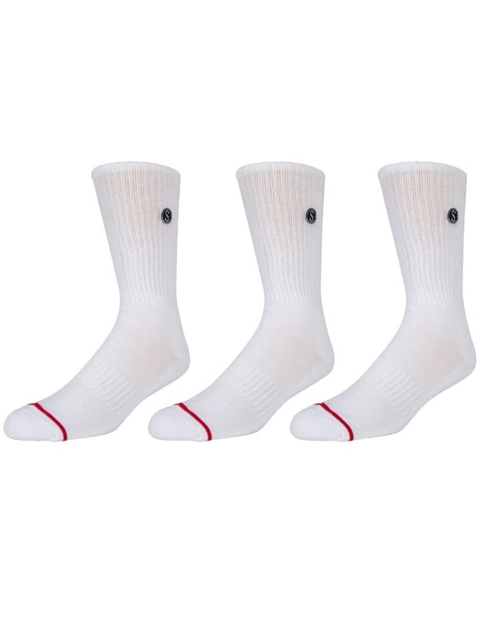Line Up 3 Sock Pack White