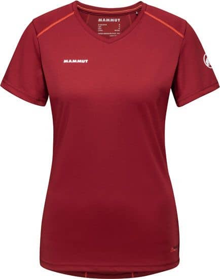 Sertig T-Shirt Women Blood Red Hot Red + Mammut