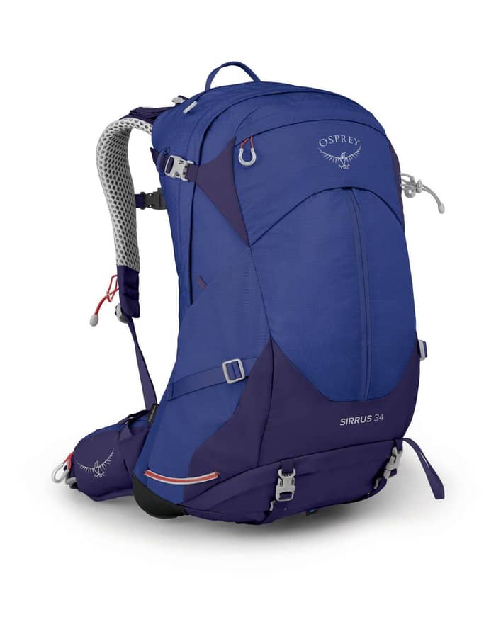 Sirrus 34 Blueberry + Osprey