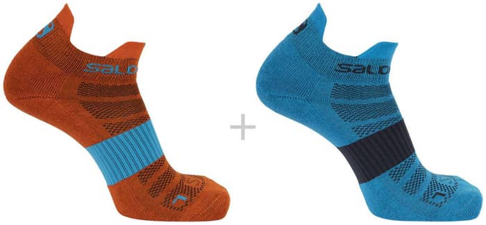 Socks Sense 2-Pack Hawaiian Ocean/Cherry Tomato + Salomon