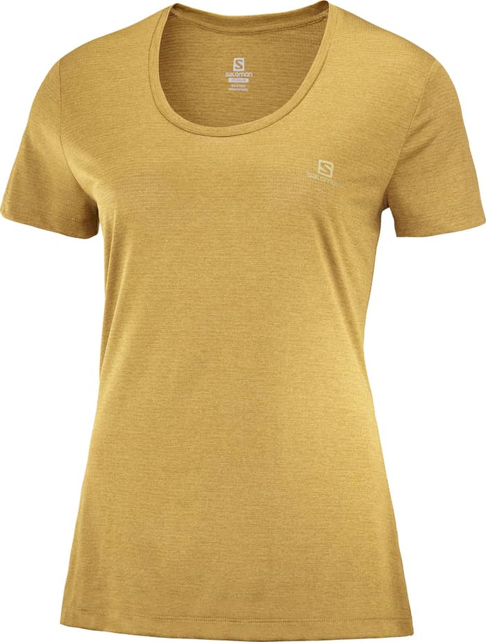 T Shirt  Agile Ss Tee W Cumin/Heather/Br + Salomon