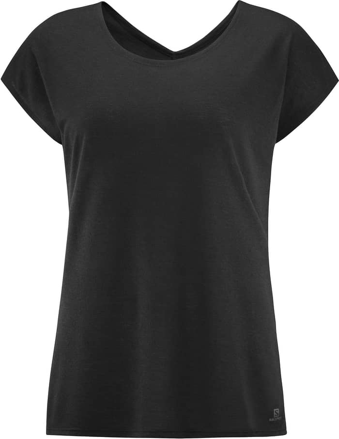 T-Shirt Comet SS Tee W Heather Black/Heather + Salomon
