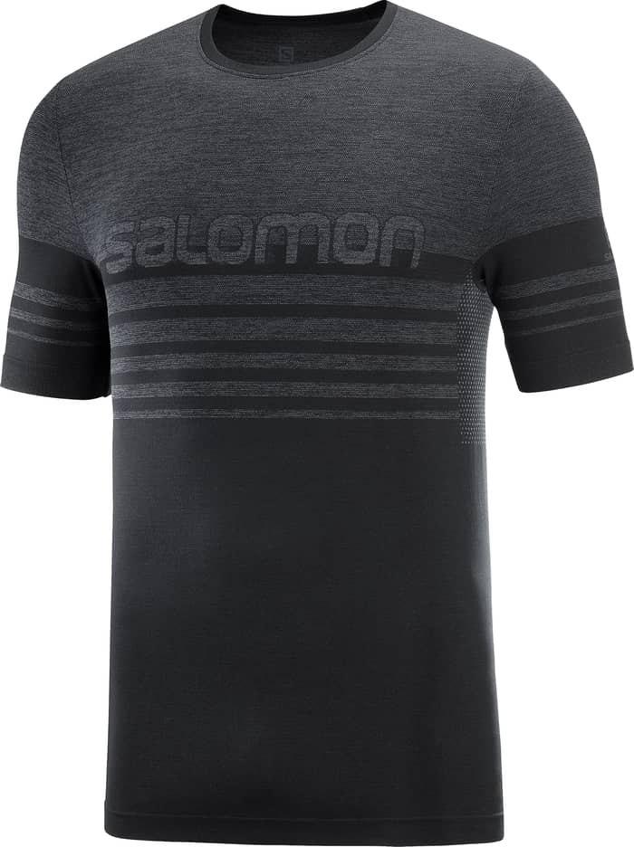 T Shirt Essential Seamless Ss T M Black + Salomon