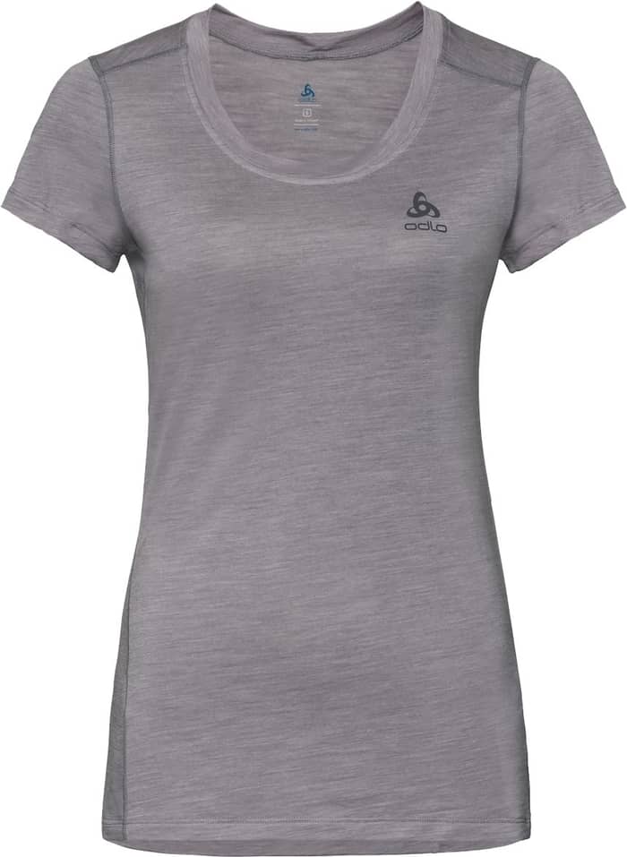 T-shirt MC Merino 130 Grey Melange + Odlo
