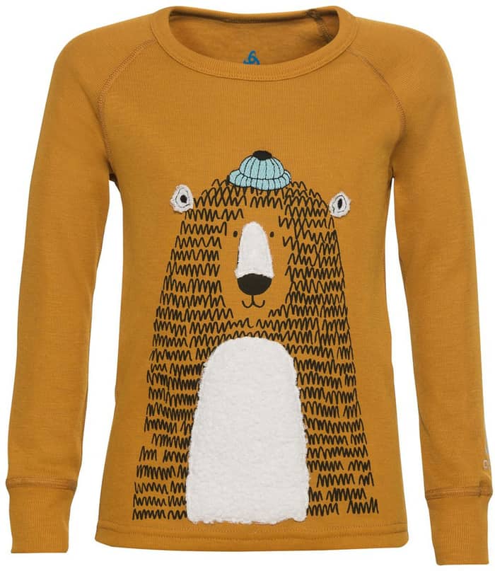 T-shirt ML Active Warm Eco Kid Buckthorn Brown + Odlo