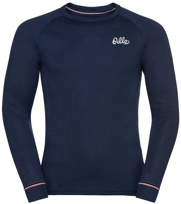 T-Shirt ML Active Warm Origina Diving Navy + Odlo