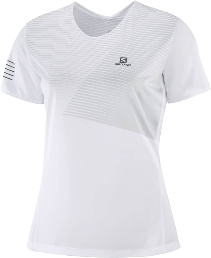 T Shirt  Sense Tee W White + Salomon
