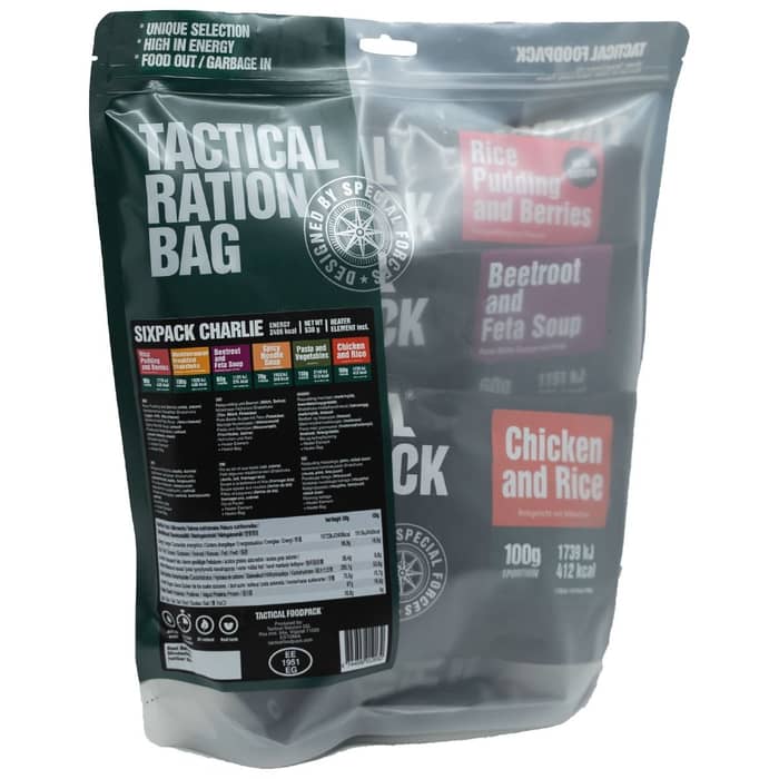 Pack nourriture Tactical Sixpack Charlie 530g