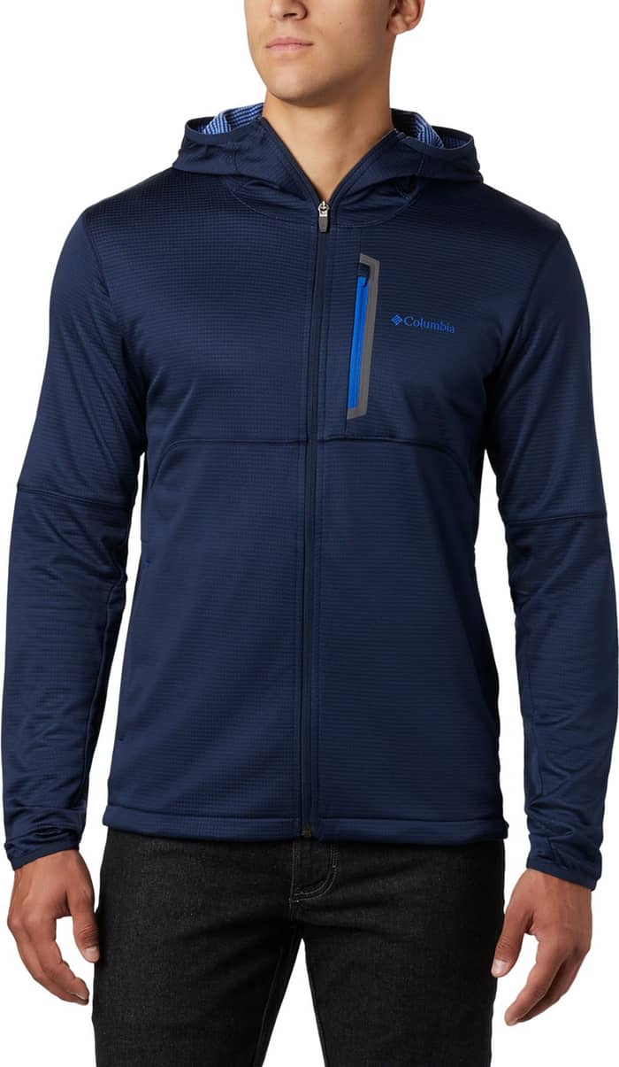 Tech Trail FZ Hoodie M Collegiate Navy + Columbia