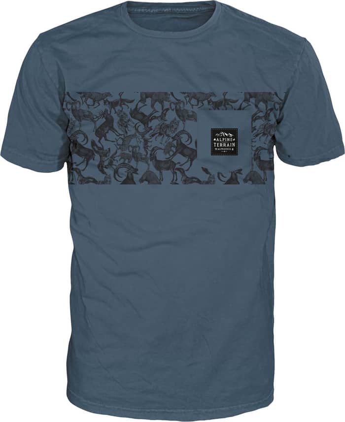Tier Fez T-Shirt China Blue + Alprausch