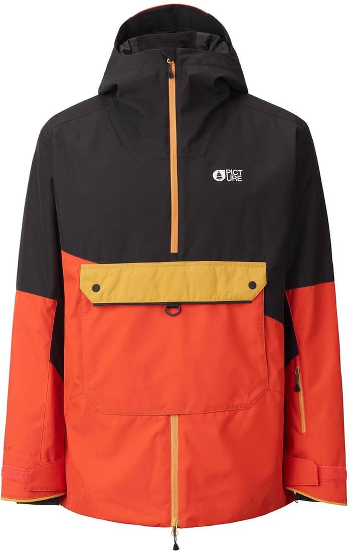 Trifid Jacket Black/Pumpkin Red + Picture Organic Clothing
