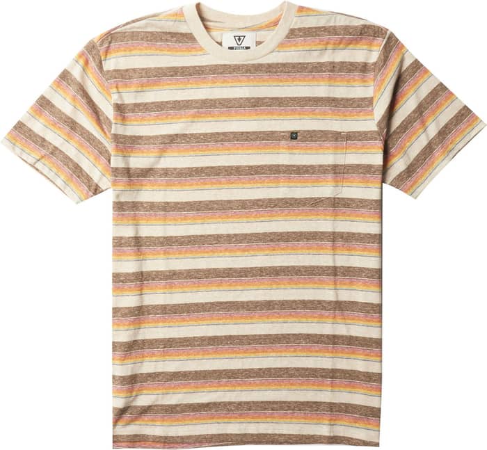 Trout SS Pocket Tee Java Heather + Vissla