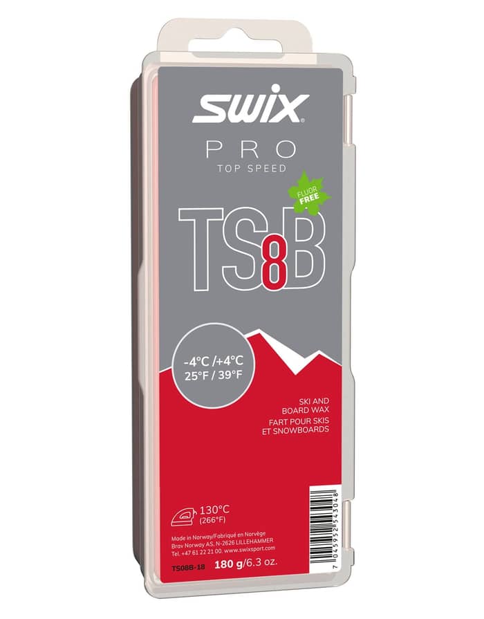 TS8 Black, -4°C/+4°C, 180g + Swix
