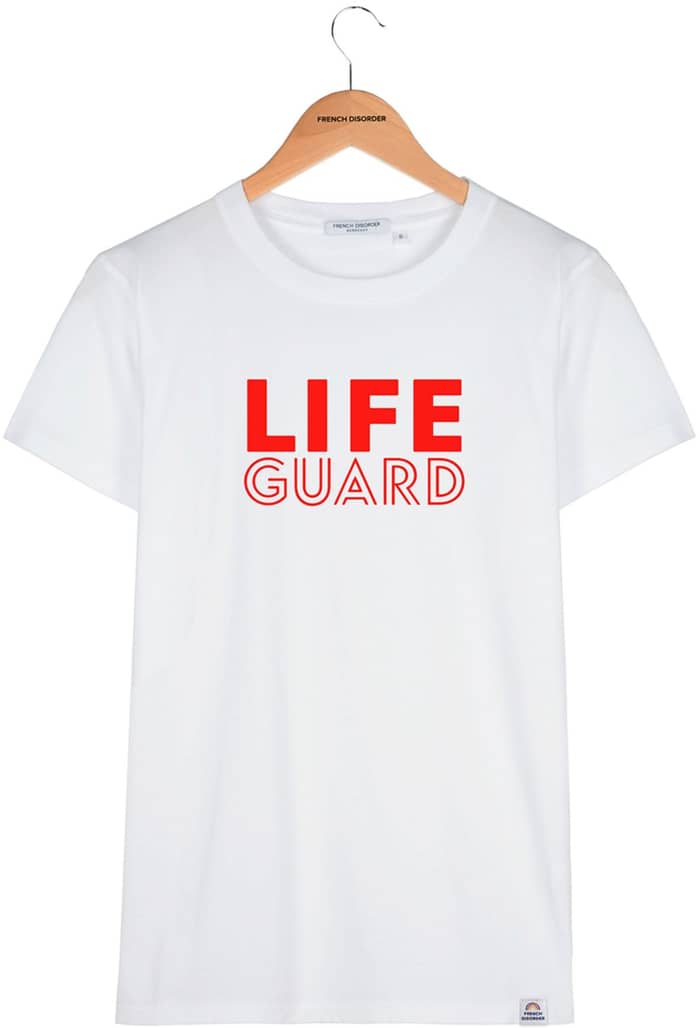 Tshirt Alex Life Guard White + French Disorder