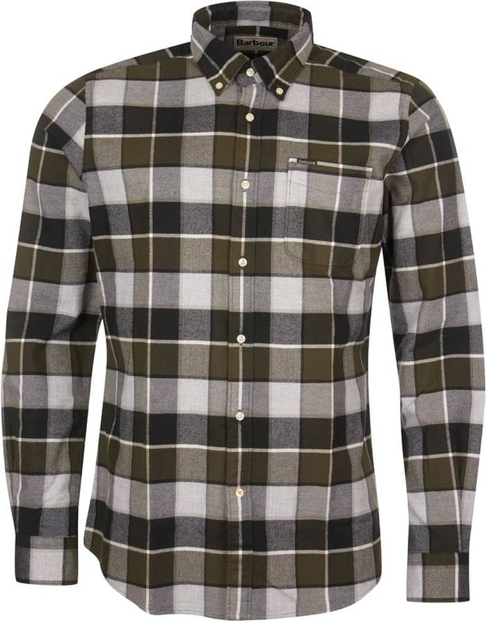 Valley Tailored Shirt Olive + Barbour