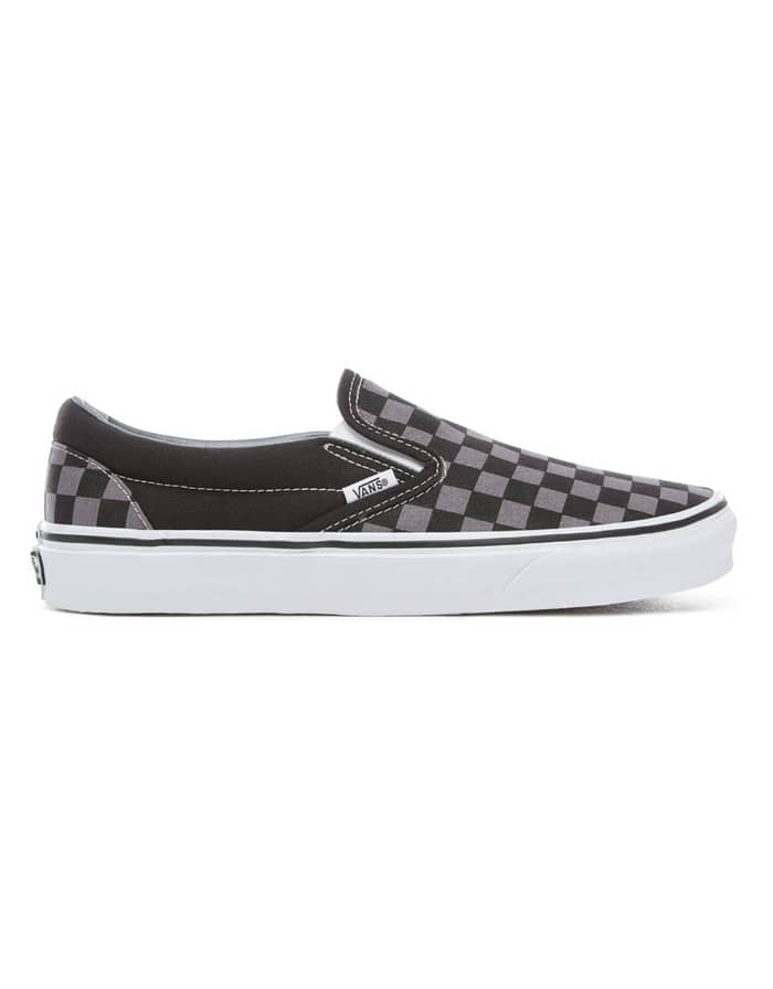 Ua Classic Slip-On Chbd Black/Pewter Checkerboard