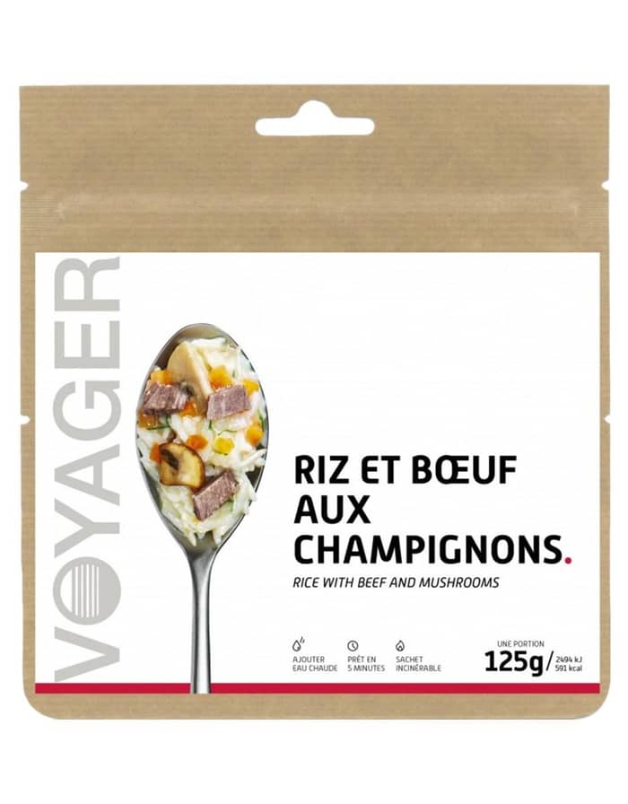 Riz Et Bœuf Aux Champignons 125g