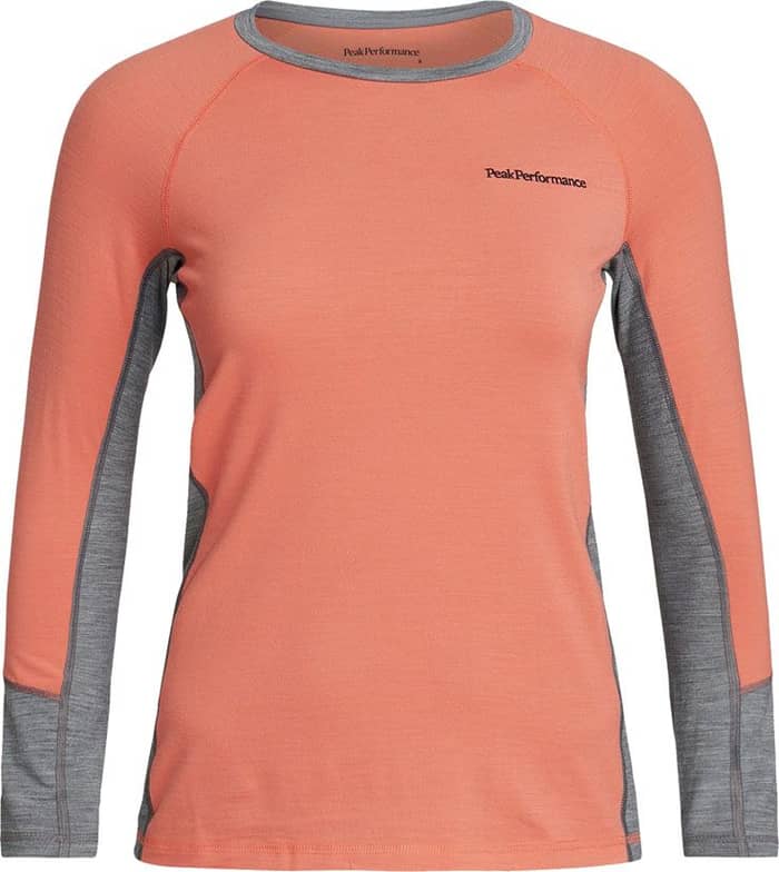 W Magic Crew Light Orange-Grey Melange + Peak Performance