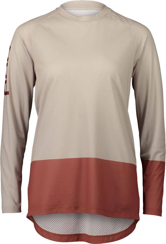 W's MTB Pure LS Jersey Light Sandstone Beige/Himalayan Salt + POC