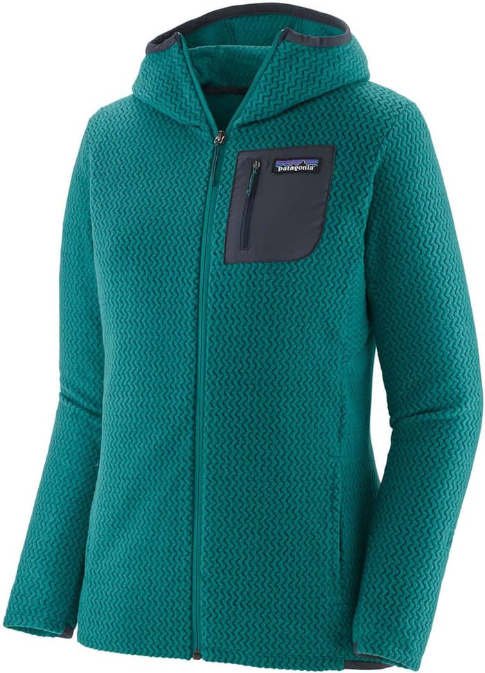 W's R1 Air Full-Zip Hoody Borealis Green + Patagonia