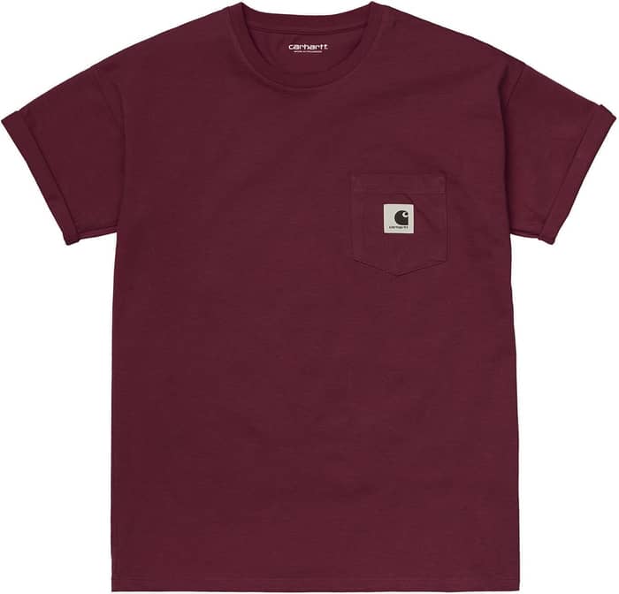 W' S/S Pocket T-Shirt Wine + Carhartt WIP