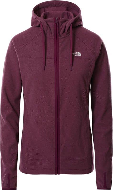 W Homesafe Full Zip Fleece Hoodie Pamplona Purple Stripe + The North Face