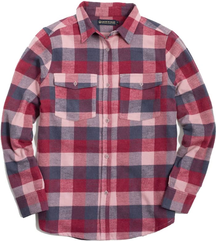 Wmns The Responsible Flannel Silver Pink + United By Blue
