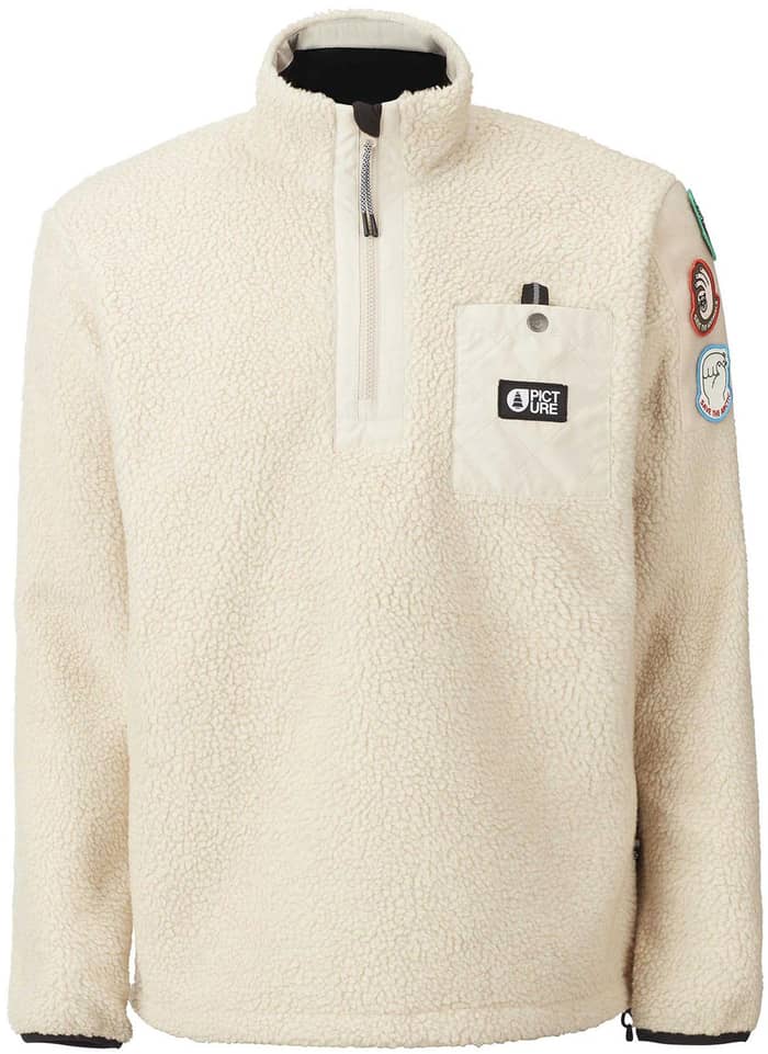 Wooden 1/4 Fleece Almond Milk + Picture Organic Clothing