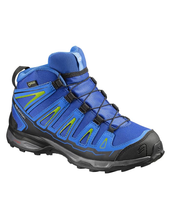 X Ultra Mid Gtx J Blue Yonder/Bright Blue/Granny Green + Salomon