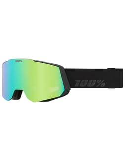 Snowcraft HiPer Goggle Black / Green - Mirror Green Lens