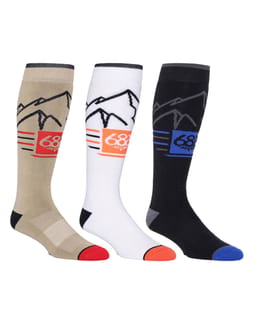 Mns Mountain Scape Sock 3-Pack Assorted