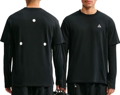 M Nike ACG DF Tee Std Hike Lbr Rflv Black