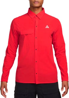 M Nike ACG Aireez Btn LS Lt Crimson Summit White