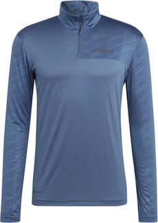 Multi Half Zip Long Sleeve Wonder Steel